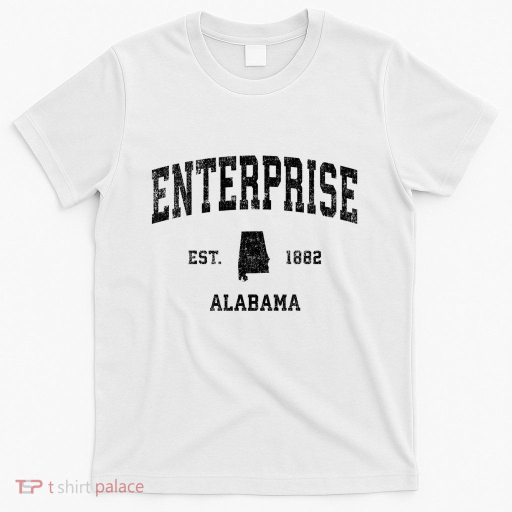Enterprise Alabama Al Vintage Established Sports Design T-Shirt