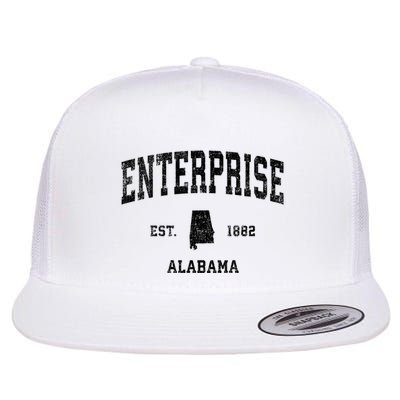 Enterprise Alabama Al Vintage Established Sports Design Flatbill Hat