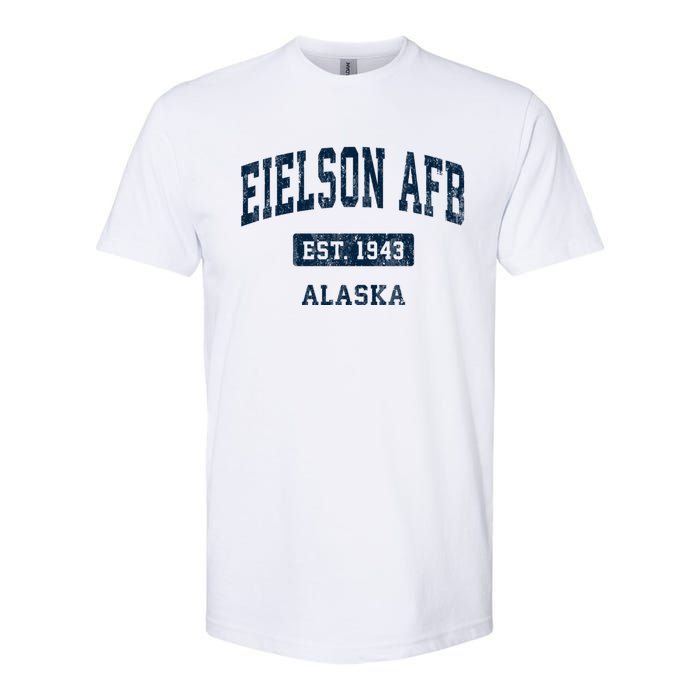 Eielson Afb Alaska Ak Vintage Sports Established Softstyle CVC T-Shirt