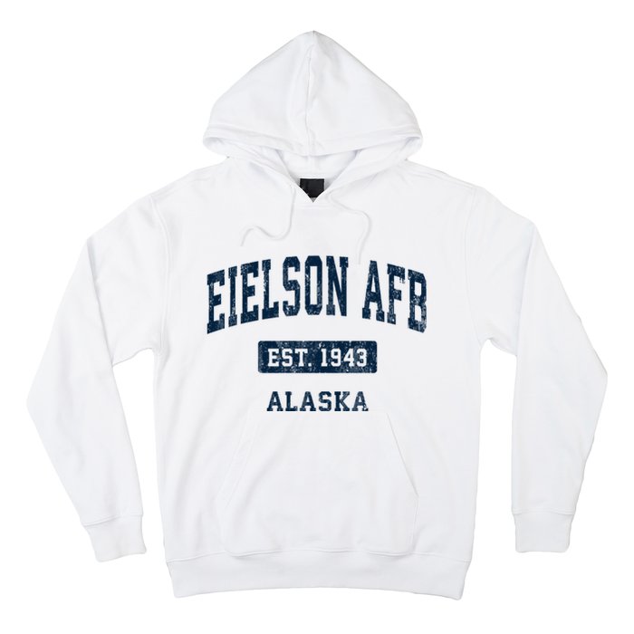 Eielson Afb Alaska Ak Vintage Sports Established Hoodie