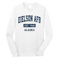 Eielson Afb Alaska Ak Vintage Sports Established Long Sleeve Shirt