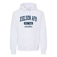 Eielson Afb Alaska Ak Vintage Sports Established Premium Hoodie