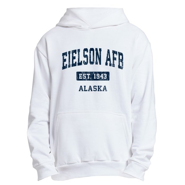 Eielson Afb Alaska Ak Vintage Sports Established Urban Pullover Hoodie