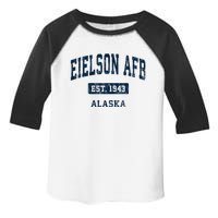 Eielson Afb Alaska Ak Vintage Sports Established Toddler Fine Jersey T-Shirt