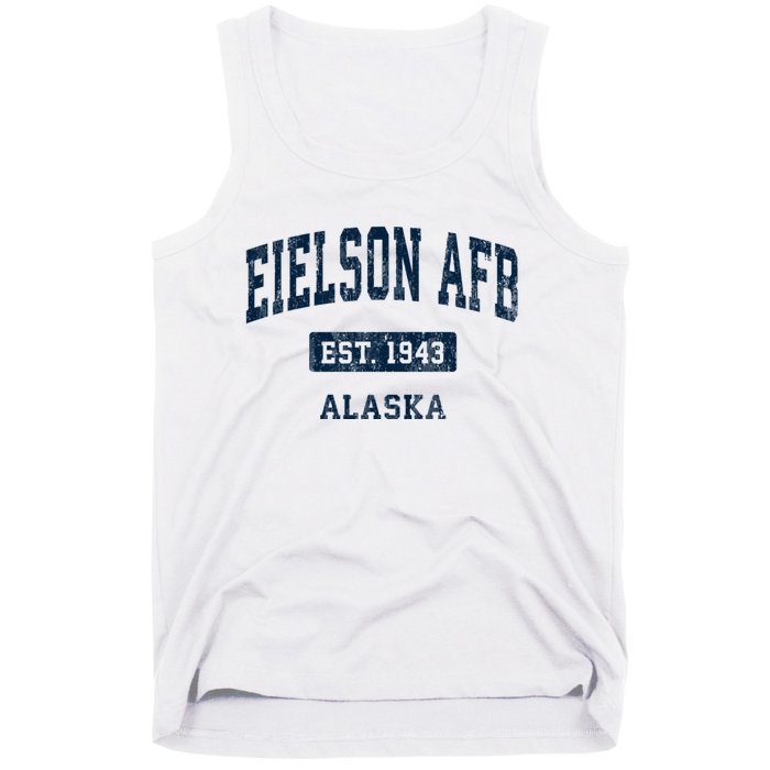 Eielson Afb Alaska Ak Vintage Sports Established Tank Top