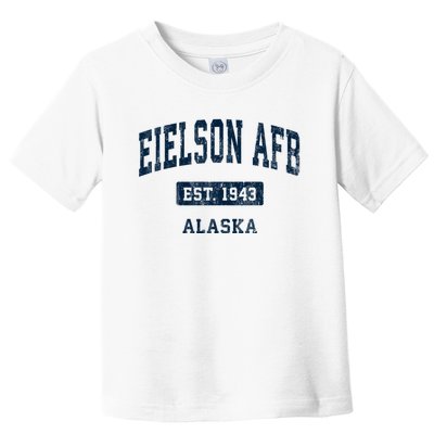 Eielson Afb Alaska Ak Vintage Sports Established Toddler T-Shirt