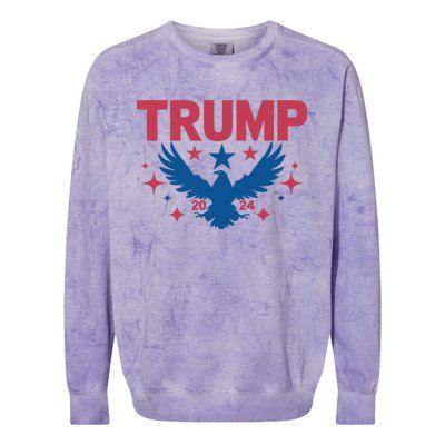 Empower America Again Donald Trump 2024 Presidential Campaign Colorblast Crewneck Sweatshirt