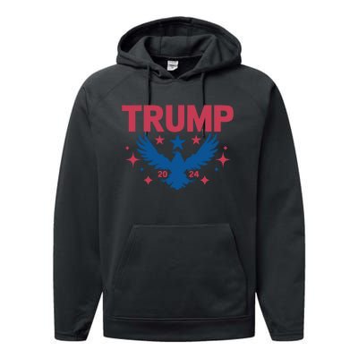 Empower America Again Donald Trump 2024 Presidential Campaign Performance Fleece Hoodie