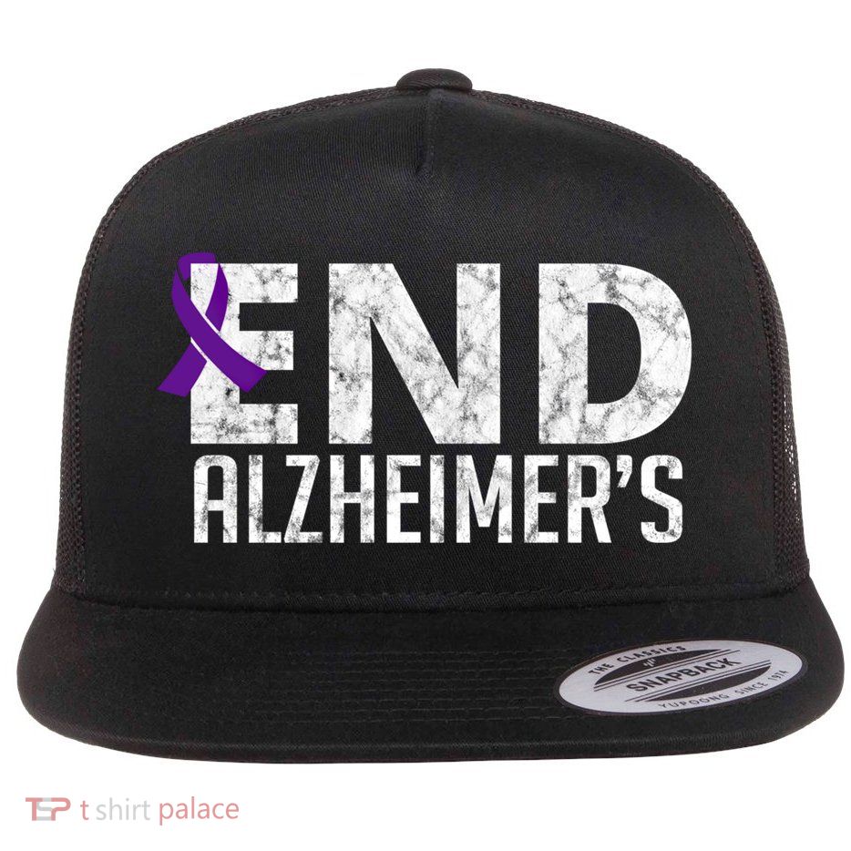 End Alzheimer's Awareness Month Gift Flatbill Hat