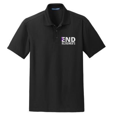 End Alzheimer's Awareness Month Gift Dry Zone Grid Polo