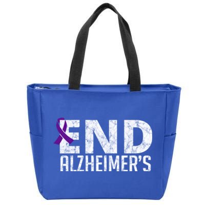 End Alzheimer's Awareness Month Gift Zip Tote Bag