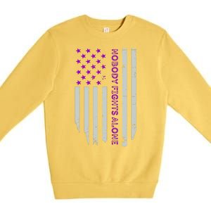 Epilepsy Awareness American Flag Epilepsy Gift Premium Crewneck Sweatshirt