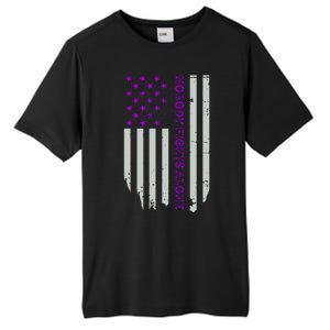 Epilepsy Awareness American Flag Epilepsy Gift Tall Fusion ChromaSoft Performance T-Shirt