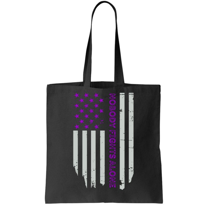 Epilepsy Awareness American Flag Epilepsy Gift Tote Bag