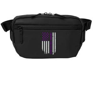 Epilepsy Awareness American Flag Epilepsy Gift Crossbody Pack