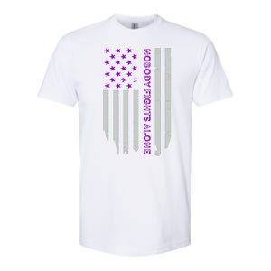 Epilepsy Awareness American Flag Epilepsy Gift Softstyle CVC T-Shirt