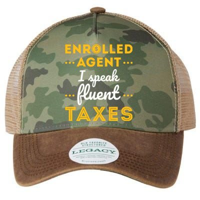 Enrolled Agent Accountant Funny Taxes Tax Season Legacy Tie Dye Trucker Hat