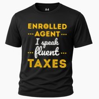 Enrolled Agent Accountant Funny Taxes Tax Season Cooling Performance Crew T-Shirt