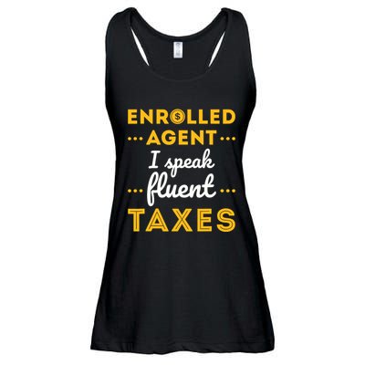 Enrolled Agent Accountant Funny Taxes Tax Season Ladies Essential Flowy Tank