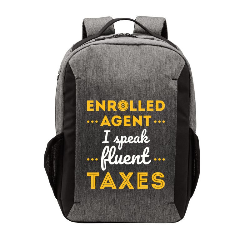 Enrolled Agent Accountant Funny Taxes Tax Season Vector Backpack