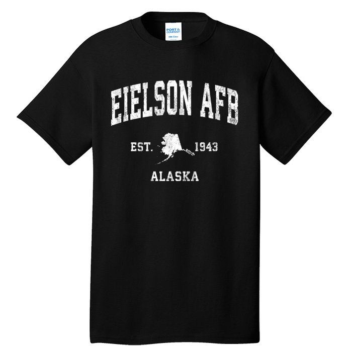 Eielson Afb Alaska Ak Vintage Athletic Sports Tall T-Shirt