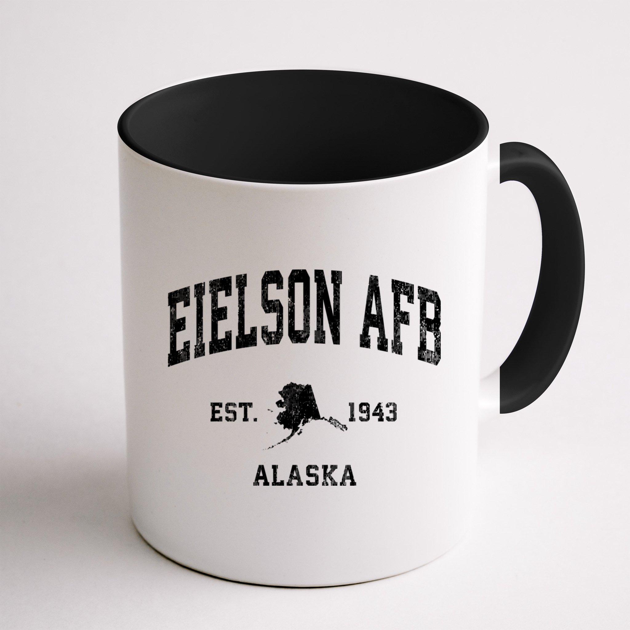 Eielson Afb Alaska Ak Vintage Athletic Sports Mug