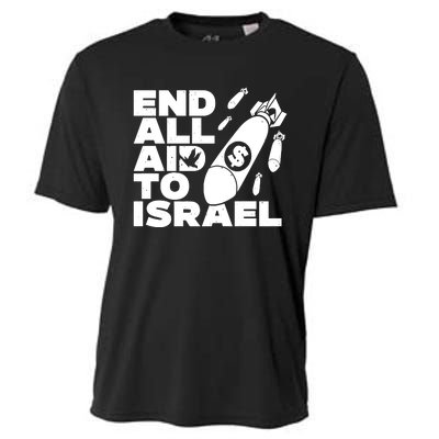 End All Aid To Israel Cooling Performance Crew T-Shirt