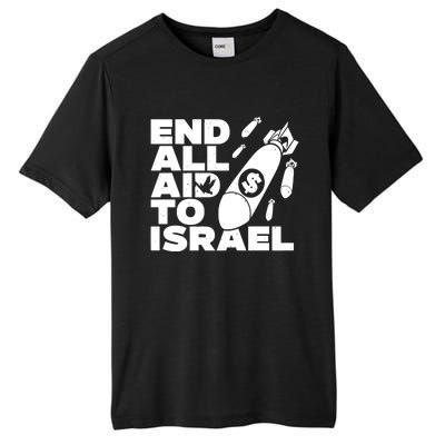 End All Aid To Israel Tall Fusion ChromaSoft Performance T-Shirt