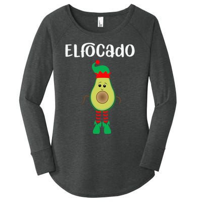 Elfocado - An Avocado Dressed As An Elf Women's Perfect Tri Tunic Long Sleeve Shirt