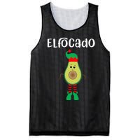 Elfocado - An Avocado Dressed As An Elf Mesh Reversible Basketball Jersey Tank