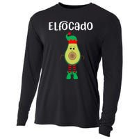 Elfocado - An Avocado Dressed As An Elf Cooling Performance Long Sleeve Crew