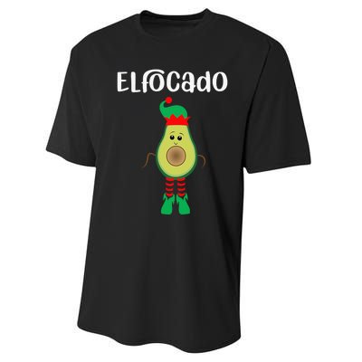 Elfocado - An Avocado Dressed As An Elf Performance Sprint T-Shirt