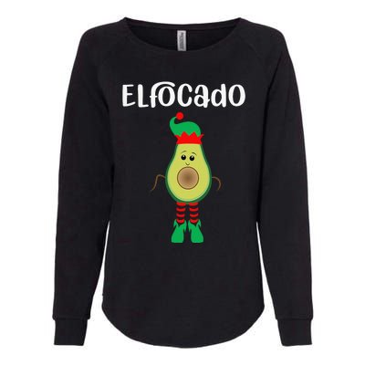 Elfocado - An Avocado Dressed As An Elf Womens California Wash Sweatshirt