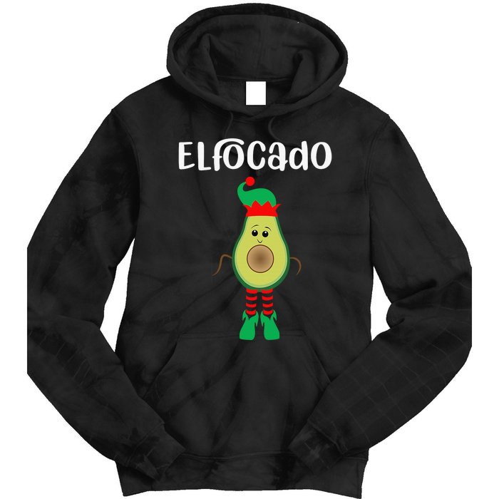 Elfocado - An Avocado Dressed As An Elf Tie Dye Hoodie