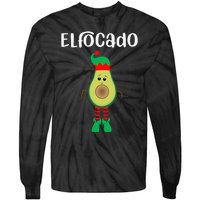 Elfocado - An Avocado Dressed As An Elf Tie-Dye Long Sleeve Shirt