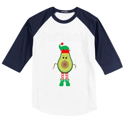 Elfocado - An Avocado Dressed As An Elf Baseball Sleeve Shirt