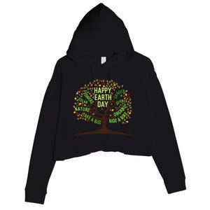 Environtal Awareness Animal Protection Nature Earth Day Gift Crop Fleece Hoodie