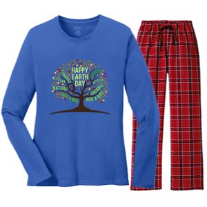 Environtal Awareness Animal Protection Nature Earth Day Gift Women's Long Sleeve Flannel Pajama Set 