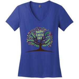 Environtal Awareness Animal Protection Nature Earth Day Gift Women's V-Neck T-Shirt