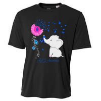 Elephant ALS Awareness - ALS Ribbon Cooling Performance Crew T-Shirt