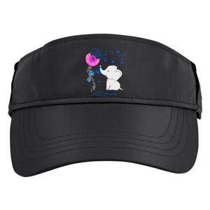 Elephant ALS Awareness - ALS Ribbon Adult Drive Performance Visor