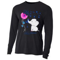 Elephant ALS Awareness - ALS Ribbon Cooling Performance Long Sleeve Crew