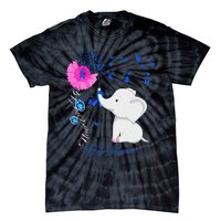 Elephant ALS Awareness - ALS Ribbon Tie-Dye T-Shirt