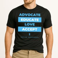Educate Autism Awareness Cooling Performance Crew T-Shirt