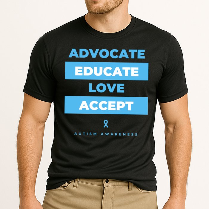 Educate Autism Awareness Cooling Performance Crew T-Shirt