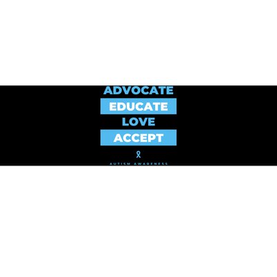 Educate Autism Awareness Bumper Sticker