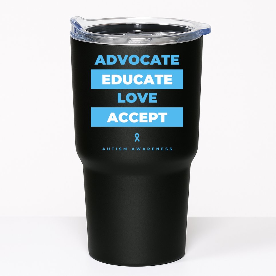 Educate Autism Awareness Tumbler