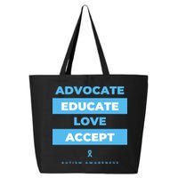 Educate Autism Awareness 25L Jumbo Tote
