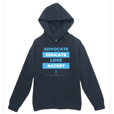 Educate Autism Awareness Urban Pullover Hoodie