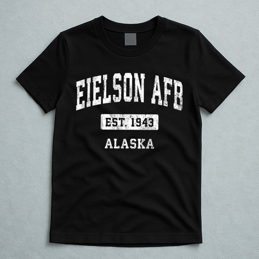 Eielson Afb Alaska Ak Vintage Sports Established T-Shirt